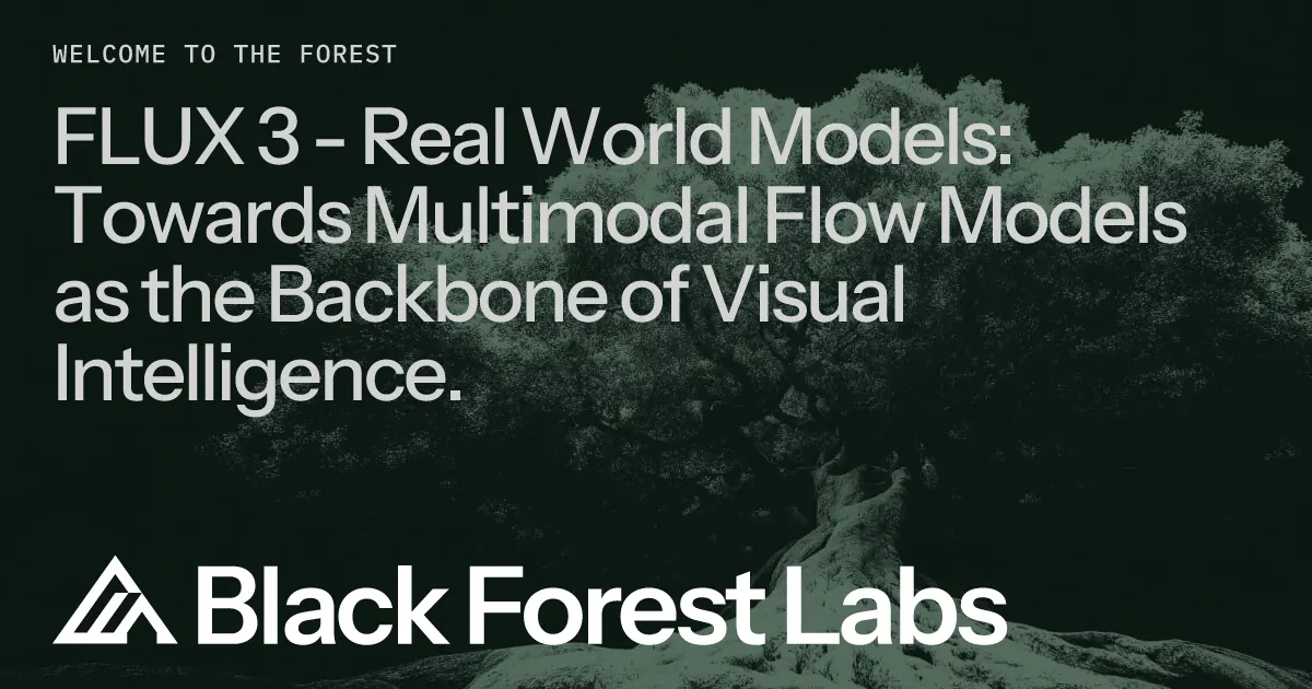 Black Forest Labs Unveils FLUX 3: Multimodal Model Spanning Video, Image, Audio, and Robotics